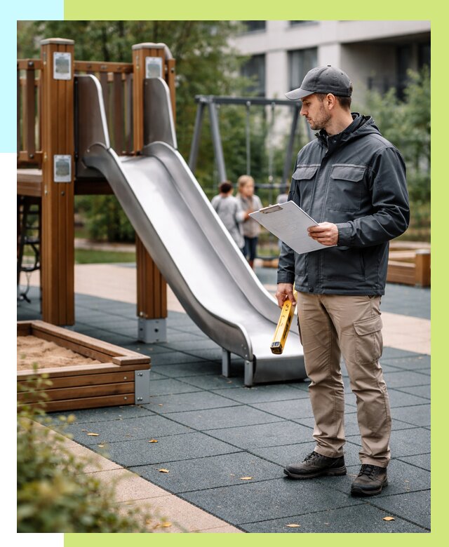 Сертификация детских площадок в Верхнем Уфалее от 25585 р. | Алешин-Врф