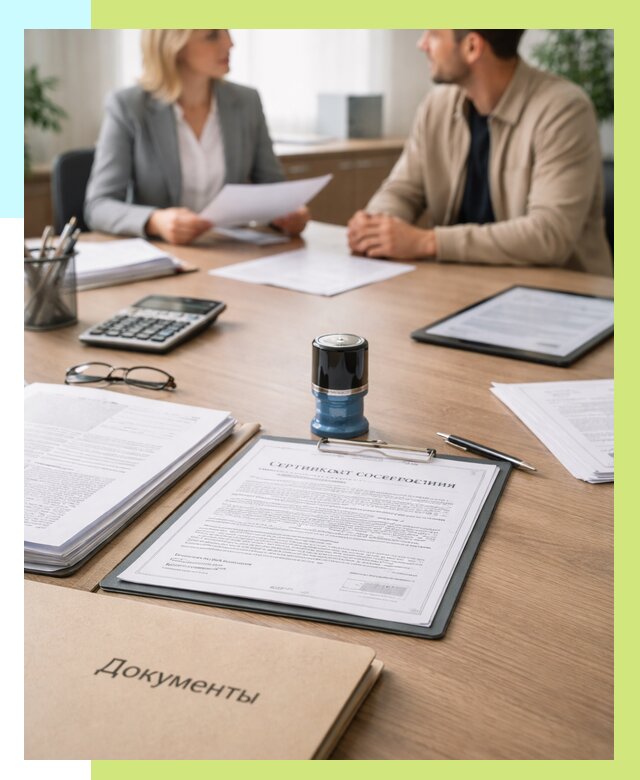 Сертификат соответствия на продукцию в Верхнем Уфалее от 15351 р.|Алешин-Врф