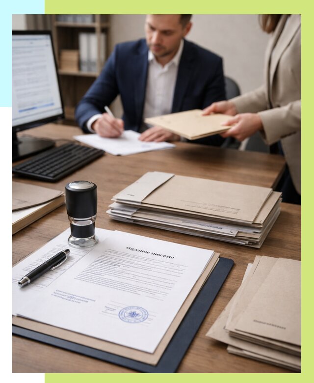 Отказное письмо для таможни в Верхнем Уфалее от 3070 р, Алешин-Врф